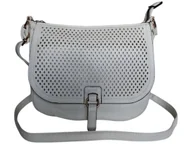 Torebki damskie - Biała Torebka Damska Z Kieszenią Na Telefon, Mała Listonoszka Na Ramię - miniaturka - grafika 1