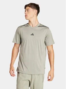 adidas Koszulka techniczna Designed for Training Adistrong IS3838 Zielony Slim Fit - Koszulki sportowe męskie - miniaturka - grafika 1