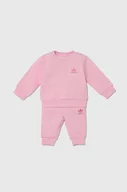 Dresy i komplety dla dziewczynek - adidas Originals komplet niemowlęcy kolor różowy - miniaturka - grafika 1