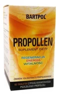 Suplementy naturalne - Bartpol BARTPOL PROPOLLEN 60 TAB. TABLETKI Z PYŁKIEM KWIATOWYM I PROPOLISEM BR146 - miniaturka - grafika 1