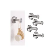 Wieszaki łazienkowe - Zestaw 4 haczyków łazienkowych, 50 mm, haczyki na ręczniki, wieszaki, do montażu w kuchni i łazience - miniaturka - grafika 1