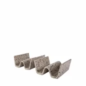 Formy do ciast - Podstawki do taco, 2 szt., kamionka, 11,5 x 12 x 5,5 cm, szare kod: SF-5018333 + Sprawdź na SuperWnetrze.pl - miniaturka - grafika 1