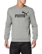 Bluzy męskie - Puma Męska bluza z logo Ess Crew Sweat Tr Big Log szary szary (Medium Gray Heather) S 851750-1 - miniaturka - grafika 1