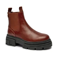 Sztyblety damskie - Tommy Hilfiger Skórzane sztyblety CHELSEA - miniaturka - grafika 1