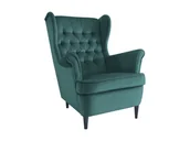 Fotele - Signal Fotel HARRY VELVET Bluvel 78 ciemnozielony  HARRYV78W - miniaturka - grafika 1