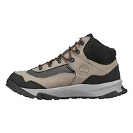 Buty trekkingowe męskie - Timberland Męskie buty trekkingowe Lincoln Peak Lite Mid F/L WP, średnia szara skóra, 45, Średnia szara skóra, 44.5 EU - miniaturka - grafika 1