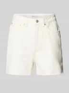 Spodenki damskie - Szorty jeansowe o kroju mom fit z 5 kieszeniami - miniaturka - grafika 1