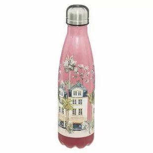 Butelka termiczna Iso Floral różowa - Shakery i bidony sportowe - miniaturka - grafika 1
