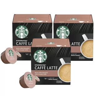 Nescafe STARBUCKS Kapsułki Dolce Gusto STARBUCKS Caffe Latte 3x12 sztuk 9207-uniw - Kawa w kapsułkach i saszetkach - miniaturka - grafika 1