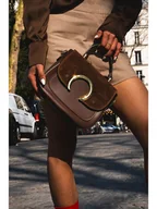 Torebki damskie - Victor & Hugo Paris Skórzana torebka "Mini Moka" w kolorze brązowym - 24 x 19 x 10,5 cm - miniaturka - grafika 1