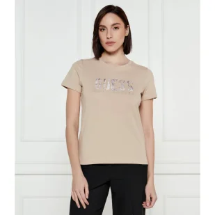 GUESS T-shirt Regular Fit - Koszulki i topy damskie - miniaturka - grafika 1