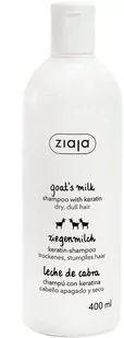 Szampon wzmacniający Ziaja Leche De Cabra Shampoo Fortalecedor Con Keratina 400 ml (5901887035459) - Szampony do włosów - miniaturka - grafika 1