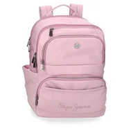 Torby na laptopy - Pepe Jeans Corin Plecak na laptopa 15,6" różowy 29 x 40 x 14 cm Poliester i PU 18,48 l by Joumma Bags, Różowy kolor, Talla única, plecak na komputer - miniaturka - grafika 1