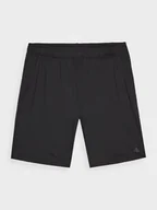 Spodnie sportowe męskie - Męskie spodenki treningowe 4F 4FWAW24TFSHM697 - czarne - miniaturka - grafika 1