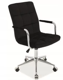 Fotel biurowy, krzesło biurowe Signal FOTEL OBROTOWY Q-022 VELVET CZARNY BLUVEL19 OBRQ022VC [13438558] - Fotele i krzesła biurowe - miniaturka - grafika 2