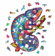 Puzzle - PUZZLE DREWNIANE DLA DOROSŁYCH KOLORY KAMELEON S - miniaturka - grafika 1