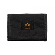Odzież taktyczna i umundurowanie - Portfel Alpha Industries Combat Label Wallet 156951 03 - Czarny - miniaturka - grafika 1