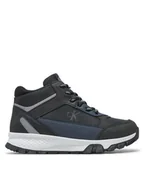 Buty dla chłopców - Calvin Klein Jeans Sneakersy High Top Lace-Up Sneaker V3B9-81087-1492 S Czarny - miniaturka - grafika 1