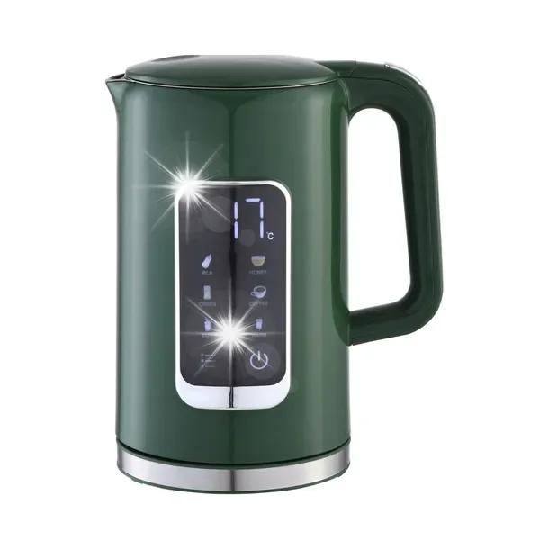 Czajnik elektryczny KETTLE 1.7L LCD 5 ustawień temperatury +kubek 450 ml