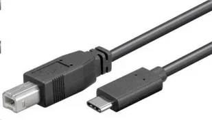 Kabel USB PremiumCord USB-C - USB-B 1 m Czarny (ku31cd1bk) - Kable USB - miniaturka - grafika 1