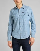 Koszule męskie - Lee Clean Reg Western Navy L66Rns35-M - miniaturka - grafika 1