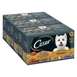 Pakiet mieszany Cesar Country Kitchen Favourites - 96 x 150 g - Mokra karma dla psów - miniaturka - grafika 1
