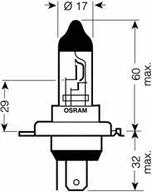 Oświetlenie samochodowe - akcesoria - Osram oryginalne H4, lampa halogenowa reflektor, 64196 01B, 24 V do samochodu ciężarowego, wyjątkowa elblister (1 sztuki) 64196-01B - miniaturka - grafika 1