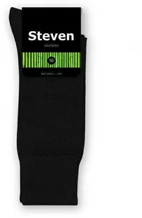 Skarpety bambusowe męskie czarny art.086 Steven - Skarpetki damskie - miniaturka - grafika 1