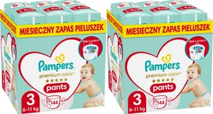 Pampers Pieluchomajtki Premium Care 3, 6-11 kg, 144 szt. x2 - Pieluchy - miniaturka - grafika 1