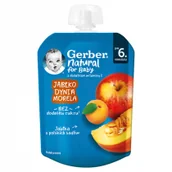 Desery dla dzieci - Gerber Deser w tubce jabłko, dynia, morela po 6. miesiącu 80 g - miniaturka - grafika 1