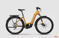 Rowery elektryczne - Rower elektryczny Haibike Trekking 8 Low metal lava/yellow gloss 2024 - miniaturka - grafika 1