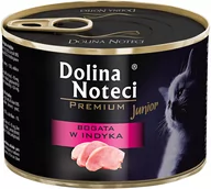 Mokra karma dla kotów - Dolina Noteci Premium Junior, 24 x 185 g - Bogata w indyka - miniaturka - grafika 1