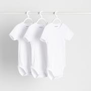 Body dla niemowląt - Reserved - Bawełniane body 3 pack - Biały - miniaturka - grafika 1