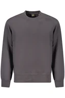 Bluzy męskie - HUGO BOSS MĘSKA BLUZA Z ROZPINANYM NA ZAMEK CZARNA - miniaturka - grafika 1
