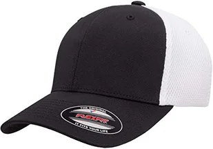 Flex fit Męska czapka z daszkiem z ultracienką Airmesh, czarny/biały, L/XL - Czapki damskie - miniaturka - grafika 1