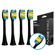 Końcówki do szczoteczek elektrycznych - Końcówki do szczoteczek sonicznych Seysso Gold Czarne - miniaturka - grafika 1