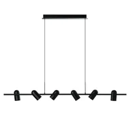 Lampy sufitowe - Zwieszana lampa z regulacją VIVI AZ5730 Azzardo wielopunktowa tuba czarny - miniaturka - grafika 1