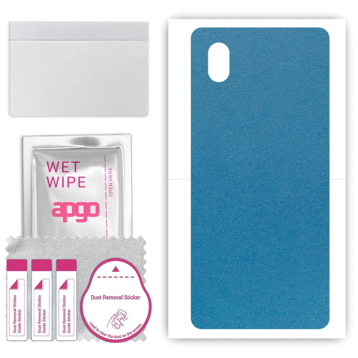 Folia naklejka skórka strukturalna na TYŁ Zamsz do Samsung Galaxy M01 Core - Zamsz Niebieski - apgo SKINS