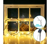 Lampy ogrodowe - Aigostar - LED Łańcuch solarny 72xLED/4m IP65 ciepła biel wino - miniaturka - grafika 1