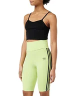 Legginsy - adidas Damskie legginsy Hw Short Tights, Pulse Limette, 34 - miniaturka - grafika 1