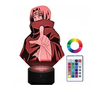 Lampy stojące - Lampka Nocna z Imieniem Naruto Itachi 3D Led Grawer - miniaturka - grafika 1