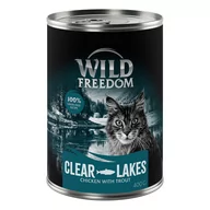 Mokra karma dla kotów - Megapakiet Wild Freedom Adult, 24 x 400 g - bez zbóż - Clear Lakes - Pstrąg i kurczak - miniaturka - grafika 1