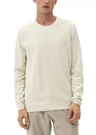 Swetry męskie - s.Oliver Sweter męski, szary-biały, XL - miniaturka - grafika 1