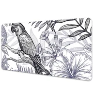 Podkładki na biurko - Podkładka na biurko Artystyczna papuga 90x45 cm - miniaturka - grafika 1