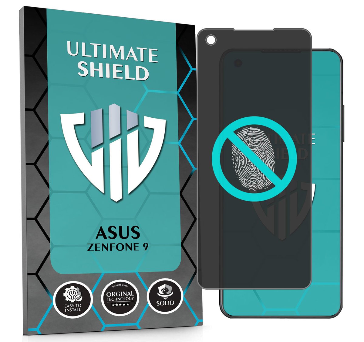 NAJLEPSZE SZKŁO 5D PEŁNE DO ASUS ZENFONE 9 SZKIEŁKO NIETŁUKĄCE ORYGINAŁ