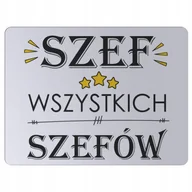 Podkładki pod mysz - Podkładka pod mysz myszkę mousepad SZEF dla szefa - miniaturka - grafika 1