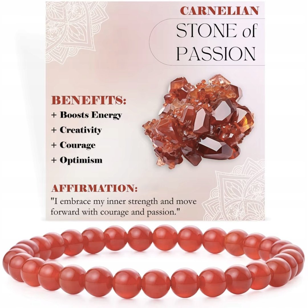 Bransoletka z Kamieni Naturalnych Dodająca Energii i Pasji