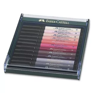 Faber-Castell Pitt Artist Pen B flamastry artystyczne, komplet 12 szt. FC267424 - Kredki, ołówki, pastele i pisaki - miniaturka - grafika 2