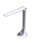Lampy stojące - Lampka biurkowa LED Aston K-MT-205 srebrna, do biura, do pokoju dziecka - miniaturka - grafika 1