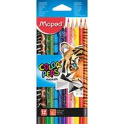 Artykuły biurowe - Maped Kredki Colorpeps Animal 12 kolorów - miniaturka - grafika 1